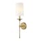 Z-Lite Emily 1 Light Wall Sconce, Rubbed Brass & Off White 3033-1S-RB - alternate 8